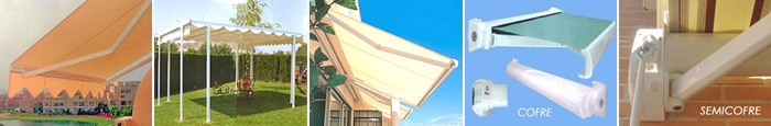 Venta e instalaci&oacute;n de toldos, pergolas, carpas y lonas para piscinas en en Fuenlabrada, Madrid.